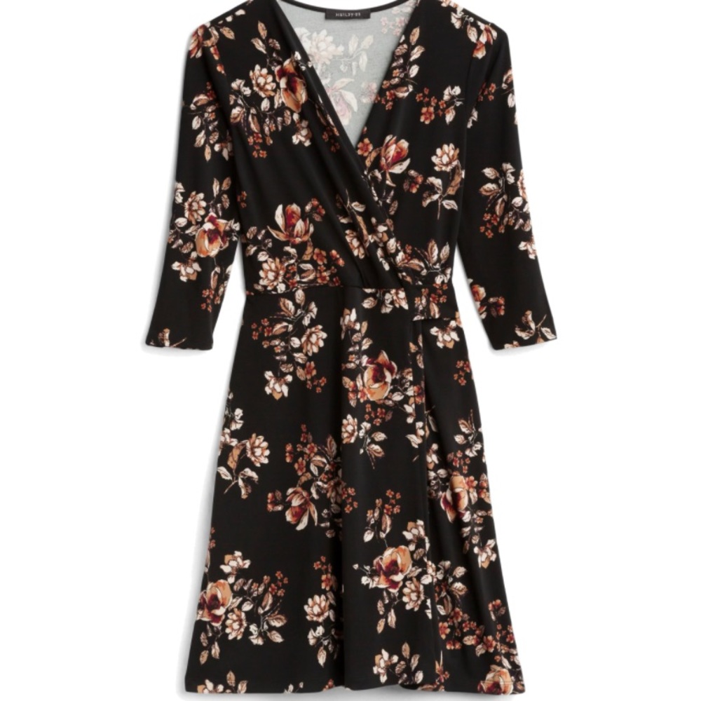 Hailey 23-Meesha Faux Wrap Knit Dress
